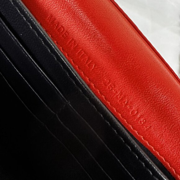 Dior, Miss Dior Orange Quilted Leather Wallet on Chain - Picture 14 of 14